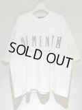 ESSAY（エッセイ） Pigment Drop Shoulder T-shirt（ピグメントドロップショルダーTシャツ） MEMENTO ホワイト