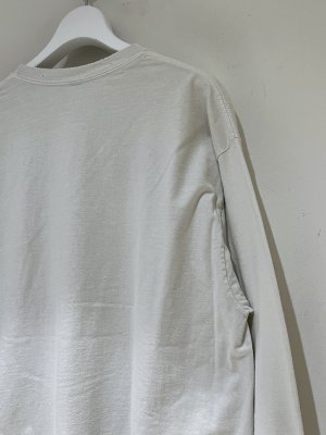 画像7: ANCELLM（アンセルム） Embroidery Dyed LS T-Shirt（エンブロイダリー ダイド ロングスリーブTシャツ） ホワイト