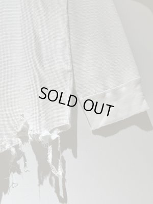 画像4: ANCELLM（アンセルム） Damage Waffle Crew LS T-shirt（ダメージワッフル クルーネックロングスリーブTシャツ） ホワイト