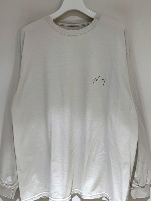 画像2: ANCELLM（アンセルム） Embroidery Dyed LS T-Shirt（エンブロイダリー ダイド ロングスリーブTシャツ） ホワイト