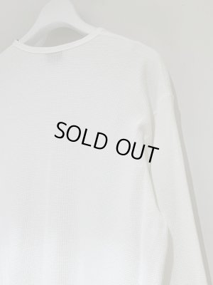 画像6: ANCELLM（アンセルム） Damage Waffle Crew LS T-shirt（ダメージワッフル クルーネックロングスリーブTシャツ） ホワイト