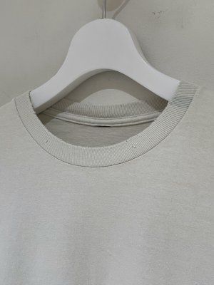 画像3: ANCELLM（アンセルム） Embroidery Dyed LS T-Shirt（エンブロイダリー ダイド ロングスリーブTシャツ） ホワイト