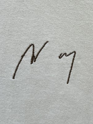 画像4: ANCELLM（アンセルム） Embroidery Dyed LS T-Shirt（エンブロイダリー ダイド ロングスリーブTシャツ） ホワイト