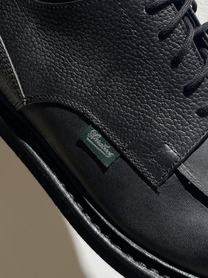 画像5: Paraboot（パラブーツ） JOSEPH（ジョゼフ）別注 CHAMBORD（シャンボード） グレインレザー×スムースレザー ブラック