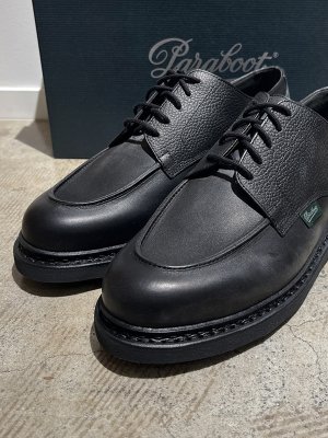 画像2: Paraboot（パラブーツ） JOSEPH（ジョゼフ）別注 CHAMBORD（シャンボード） グレインレザー×スムースレザー ブラック