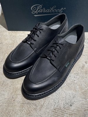 画像1: Paraboot（パラブーツ） JOSEPH（ジョセフ）別注 CHAMBORD（シャンボード） グレインレザー×スムースレザー ブラック