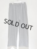 ANCELLM（アンセルム） Backsatin Beltless Slacks（バックサテンベルトレススラックス） グレー
