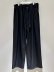 画像1: ANCELLM（アンセルム） Backsatin Beltless Slacks（バックサテンベルトレススラックス） ブラック (1)