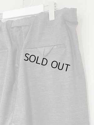 画像8: ANCELLM（アンセルム） Backsatin Beltless Slacks（バックサテンベルトレススラックス） グレー