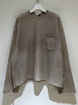 画像1: ANCELLM（アンセルム） Wool Russell LS（ウールラッセルロングスリーブ） サンド