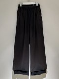 ANCELLM（アンセルム） Drape Wide Easy Cut Slacks（ドレープワイドイージーカットスラックス） ブラック