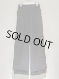 ANCELLM（アンセルム） Drape Wide Easy Cut Slacks（ドレープワイドイージーカットスラックス） ブラック