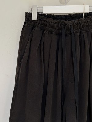 画像2: ANCELLM（アンセルム） Drape Wide Easy Cut Slacks（ドレープワイドイージーカットスラックス） ブラック