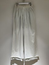 ANCELLM(アンセルム) Drape Wide Easy Cut Slacks(ドレープワイドイージーカットスラックス) ホワイト
