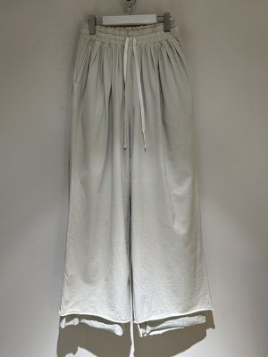 画像1: ANCELLM（アンセルム） Drape Wide Easy Cut Slacks（ドレープワイドイージーカットスラックス） ホワイト