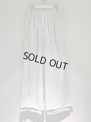 画像1: ANCELLM（アンセルム） Drape Wide Easy Cut Slacks（ドレープワイドイージーカットスラックス） ホワイト