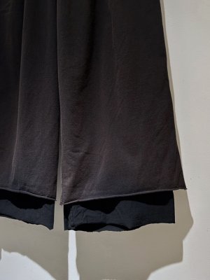 画像3: ANCELLM（アンセルム） Drape Wide Easy Cut Slacks（ドレープワイドイージーカットスラックス） ブラック