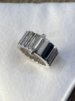 画像1: BOTTEGA VENETA（ボッテガヴェネタ） IDリング シルバー