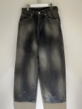 ANCELLM（アンセルム） #05 Aging01 Wide Denim Pants（ワイドデニムパンツ） ブラック