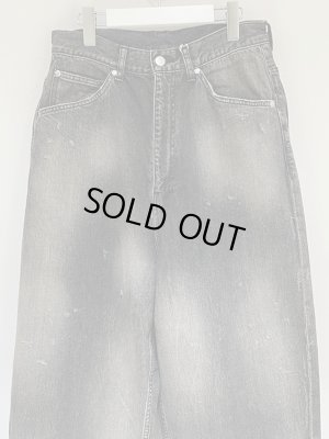 画像2: ANCELLM（アンセルム） #05 Aging01 Wide Denim Pants（ワイドデニムパンツ） ブラック