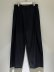 画像1: YOKE（ヨーク） Cotton Gabardine 3pleated Wide Trousers（コットンギャバジン 3プリーティドワイドトラウザーズ） ブラック (1)