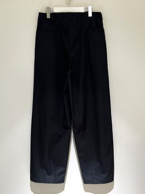 画像6: YOKE（ヨーク） Cotton Gabardine 3pleated Wide Trousers（コットンギャバジン 3プリーティドワイドトラウザーズ） ブラック