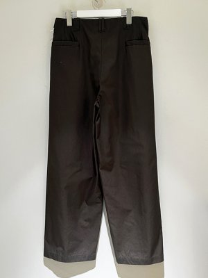 画像6: YOKE（ヨーク） Cotton Gabardine 3pleated Wide Trousers（コットンギャバジン 3プリーティドワイドトラウザーズ） ブラウン