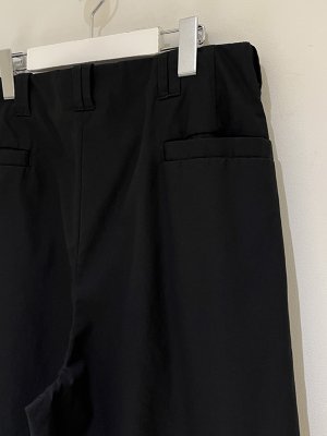 画像8: YOKE（ヨーク） Cotton Gabardine 3pleated Wide Trousers（コットンギャバジン 3プリーティドワイドトラウザーズ） ブラック