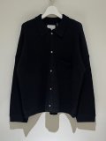 ANCELLM（アンセルム） Kimono Knit Shirt（キモノニットシャツ） ブラック