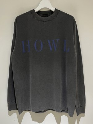 画像1: ESSAY（エッセイ） Pigment Drop Shoulder Long T-shirt（ピグメントドロップショルダーロングスリーブTシャツ） HOWL フェードブラック