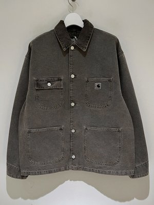 画像1: Carhartt WIP（カーハートWIP） Aging Duck Cloth Chore Jacket（エイジングダッククロス チョアジャケット） フェードブラック