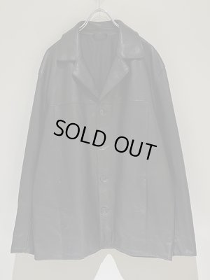 画像1: YOKE（ヨーク） Leather Car Jacket（レザーカージャケット） ブラック