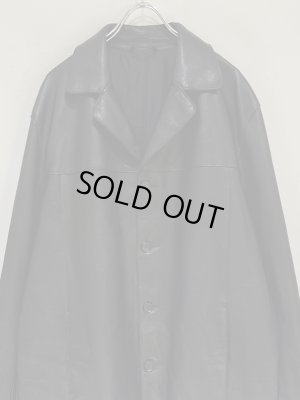 画像2: YOKE（ヨーク） Leather Car Jacket（レザーカージャケット） ブラック