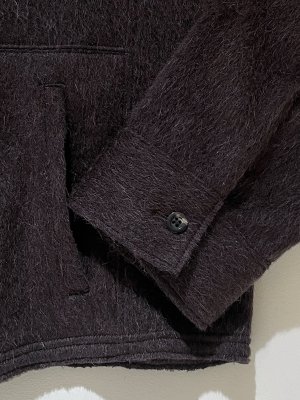 画像5: ANCELLM（アンセルム） Shaggy Zip Up Shirt（シャギージップアップシャツ） ブラウン