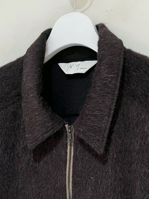 画像3: ANCELLM（アンセルム） Shaggy Zip Up Shirt（シャギージップアップシャツ） ブラウン