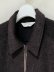 画像3: ANCELLM（アンセルム） Shaggy Zip Up Shirt（シャギージップアップシャツ） ブラウン (3)