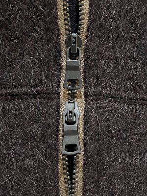 画像6: ANCELLM（アンセルム） Shaggy Zip Up Shirt（シャギージップアップシャツ） ブラウン