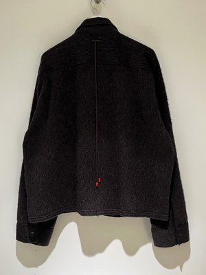 画像8: ANCELLM（アンセルム） Shaggy Zip Up Shirt（シャギージップアップシャツ） ブラウン