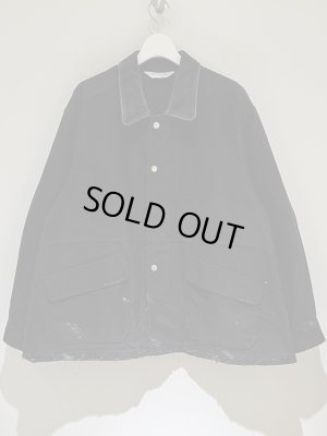 画像1: ANCELLM（アンセルム） Moleskin Work Jacket（モールスキンワークジャケット） ブラック