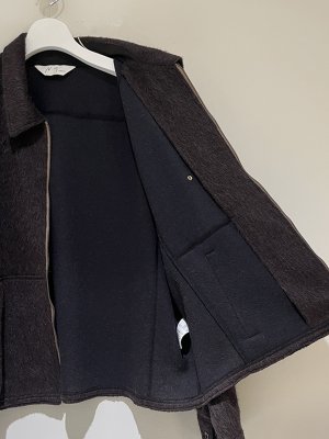 画像7: ANCELLM（アンセルム） Shaggy Zip Up Shirt（シャギージップアップシャツ） ブラウン