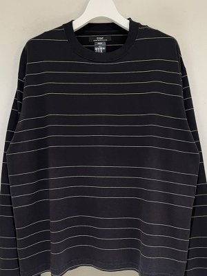 画像2: ESSAY（エッセイ） Original Pin Stripe L/S T-shirt（オリジナルピンストライプ ロングスリーブTシャツ） ブラック