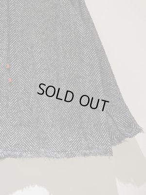 画像8: ANCELLM（アンセルム） Damage Wool Herringbone Coverall（ダメージウールヘリンボーンカバーオール） ホワイト×ブラック