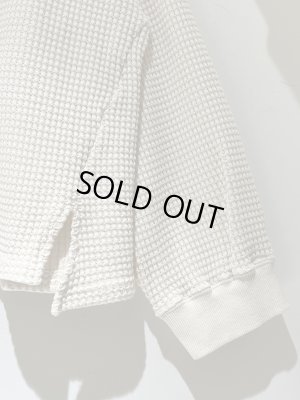 画像4: ANCELLM（アンセルム） Heavy Waffle Over LS（ヘビーワッフルオーバーロングスリーブ） アイボリー