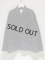 ANCELLM（アンセルム） Damage Wool Herringbone Coverall（ダメージウールヘリンボーンカバーオール） ブラウン×ブラック