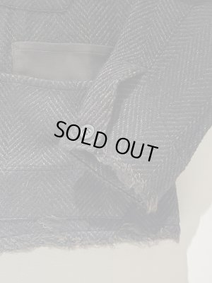 画像5: ANCELLM（アンセルム） Damage Wool Herringbone Coverall（ダメージウールヘリンボーンカバーオール） ブラウン×ブラック