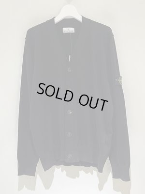 画像1: STONE ISLAND（ストーンアイランド） Inside-out Cotton Cardigan（インサイドアウト コットンカーディガン） ブラック