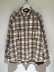 画像1: ANCELLM（アンセルム） Nel Check Over Work Shirt（ネルチェックオーバーワークシャツ） アイボリー (1)