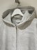 画像3: ANCELLM（アンセルム） Zip Up Hoodie（ジップアップフーディー） ヘザーホワイト (3)