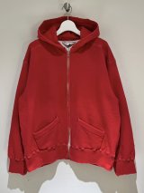 ANCELLM（アンセルム） Zip Up Hoodie（ジップアップフーディー） レッド