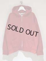 ANCELLM（アンセルム） Zip Up Hoodie（ジップアップフーディー） レッド